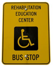 Yellow Handicap Sign Royalty Free Stock Photos Yellow Handicap Sign Royalty Free Stock Photos