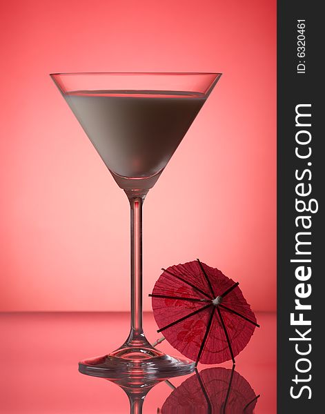 Milky Cocktail With Umbrella