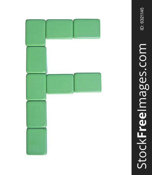 Mahjong tiles letter F