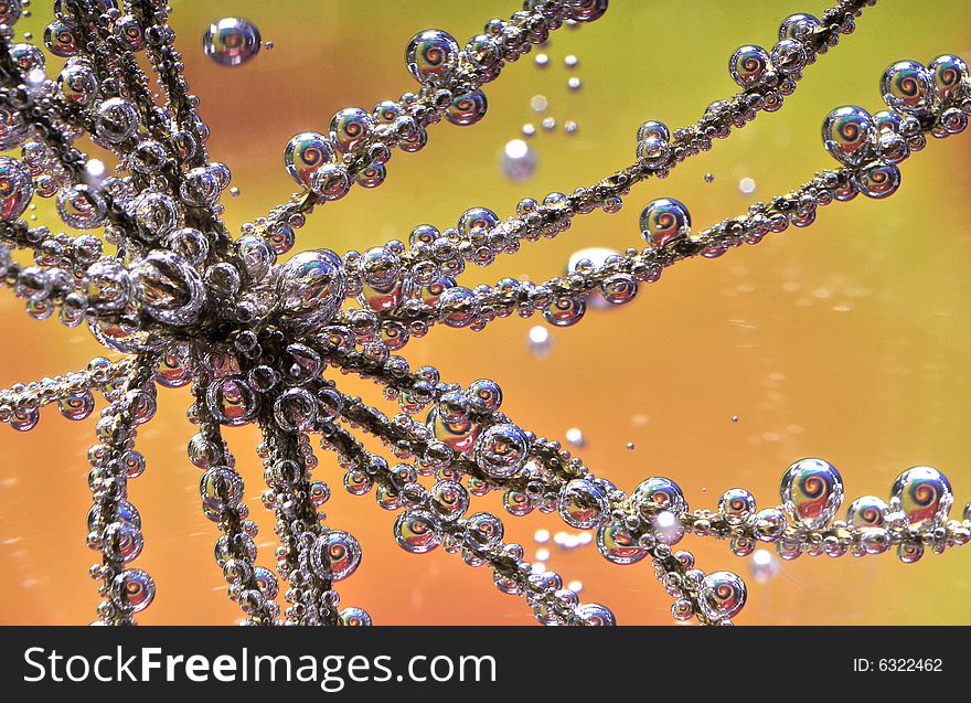 Close up of soda drink with bubbles