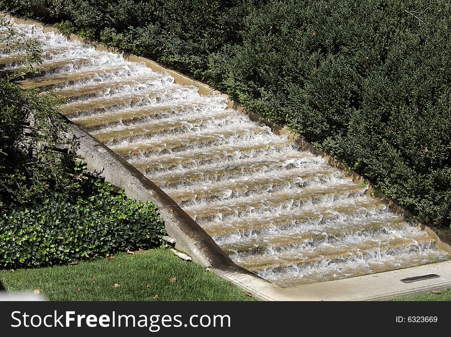 Waterfall Over Stairs