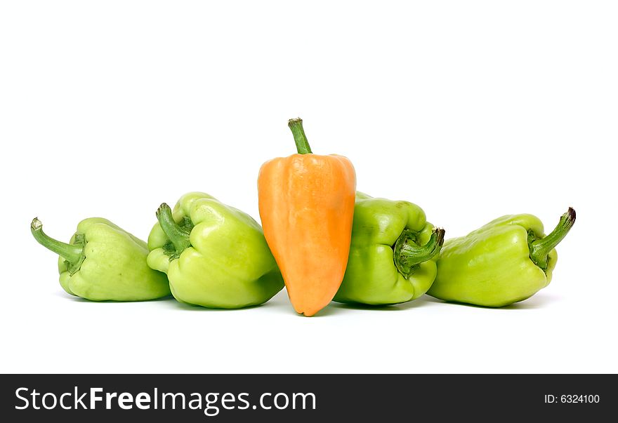 Bulgarian Pepper Isolated On White