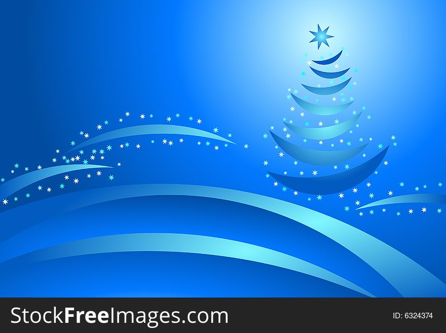 Vector illustration of Christmas Tree