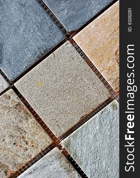 Sticked decorative tiles for example. Sticked decorative tiles for example