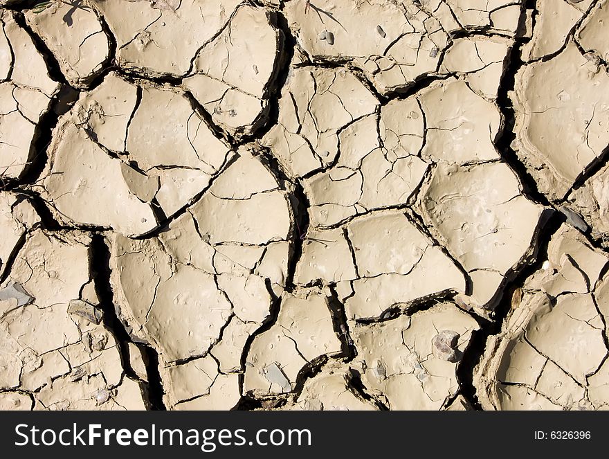 The ground during a drought. The ground during a drought