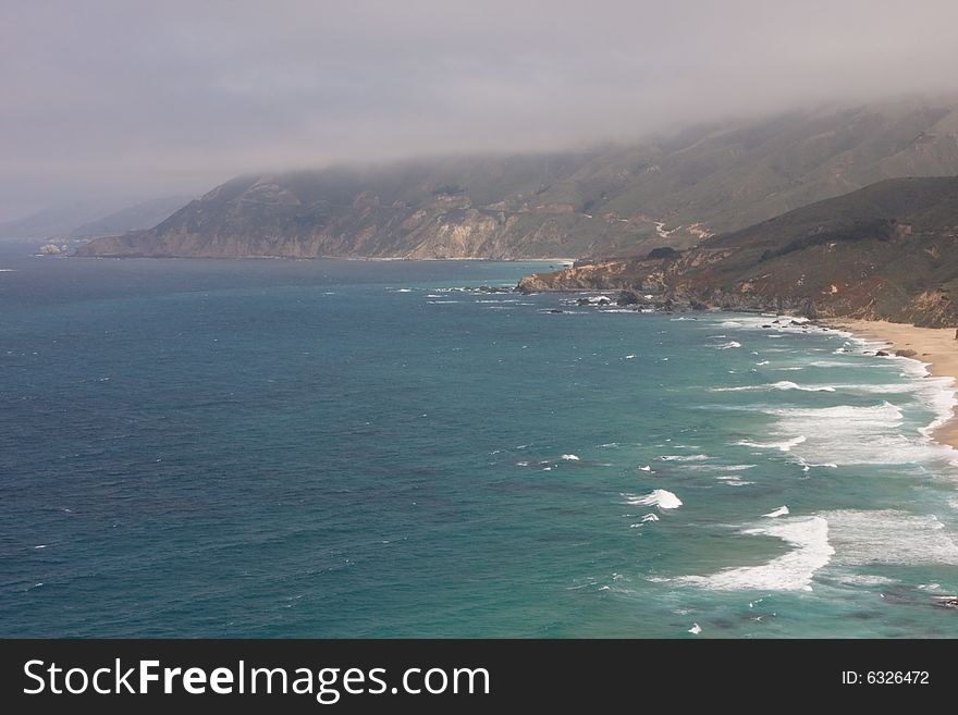 Big Sur's majestic landscape in Big Sur, California. Big Sur's majestic landscape in Big Sur, California