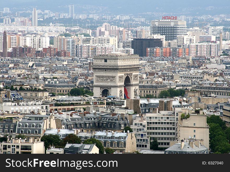 Arc Triumph From Tour Eiffel