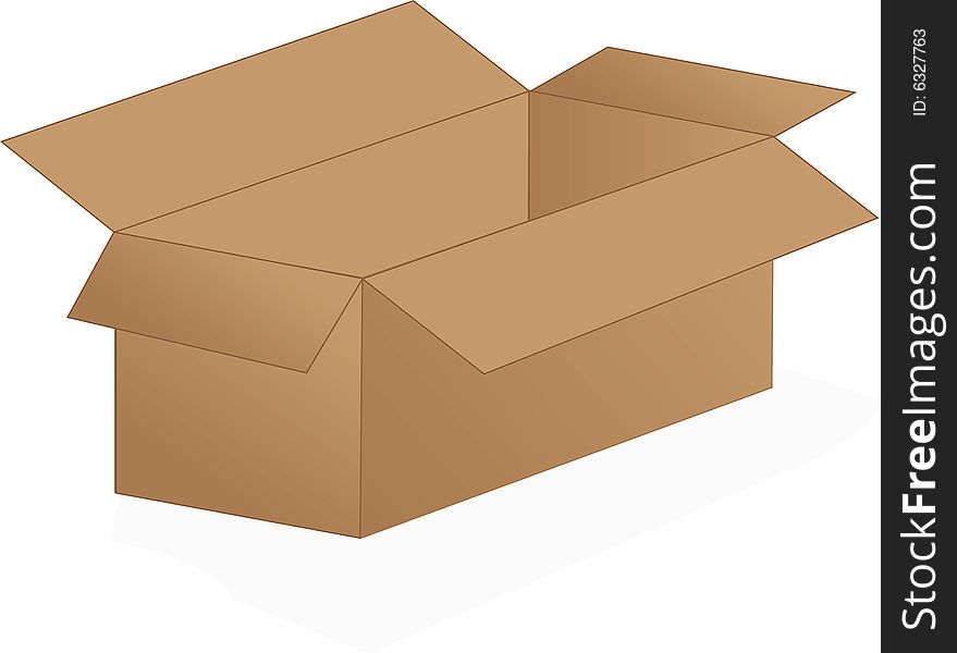 An open cardboard box ready to be filled
