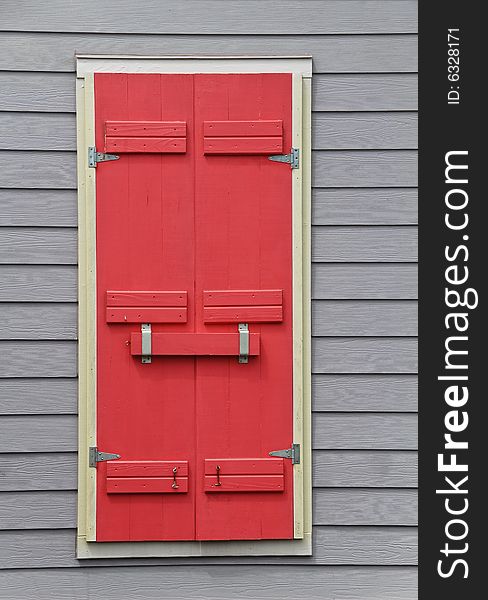 Brightly Colored Window Storm Shutters