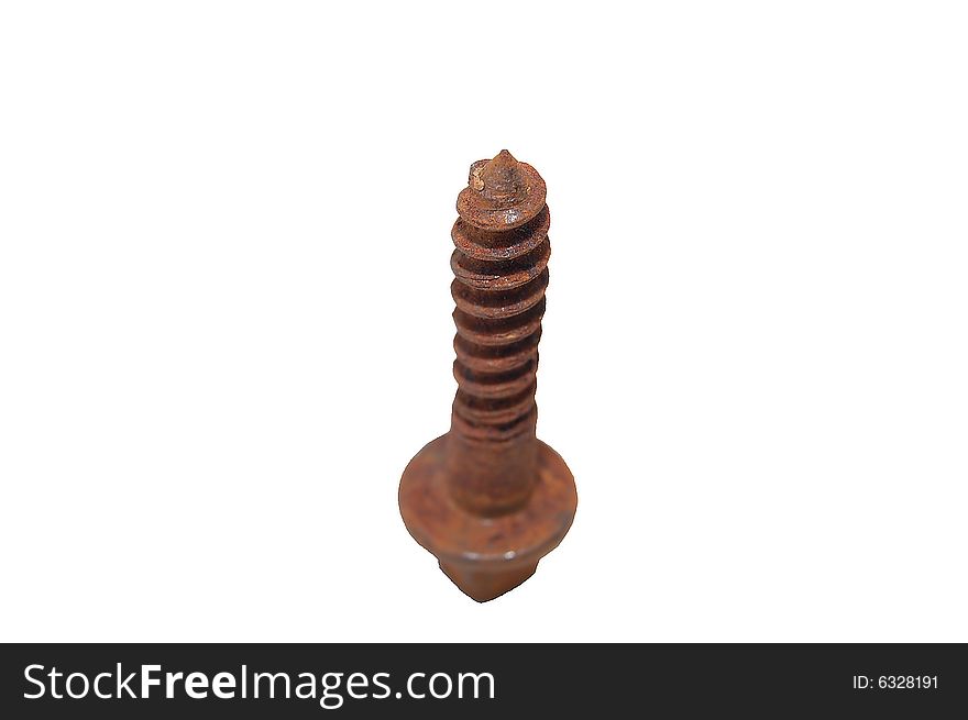 Rusty Bolt Isolated