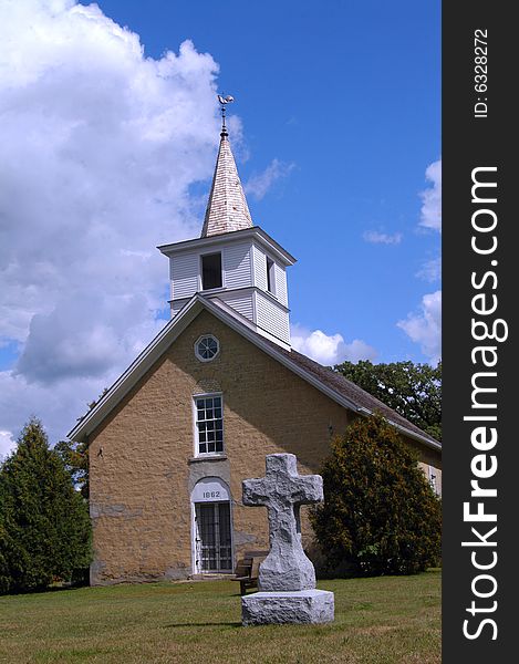 Valley Grove church located between Northfield, Minnesota, and Nerstrand, Minnesota. This is the original church - the older of the two - located on the site. Valley Grove church located between Northfield, Minnesota, and Nerstrand, Minnesota. This is the original church - the older of the two - located on the site.