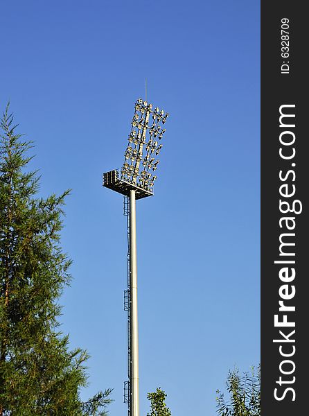 The light tower of stadium