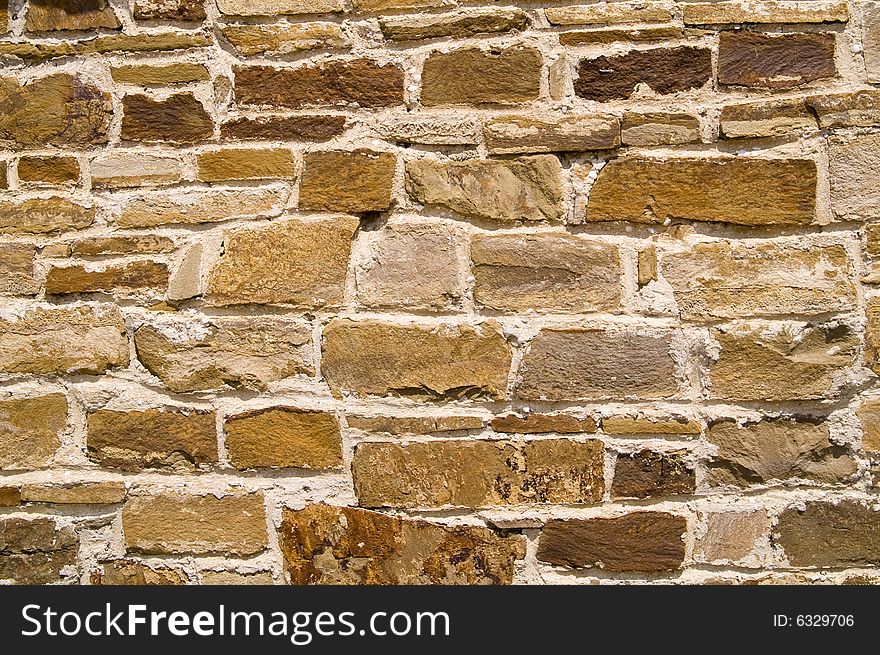 Old brick wall (brown and orange)