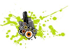 City With Splash. Vector Stock Photos City With Splash. Vector Stock Photos