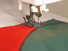 Close Up Of Sewing Machne Foot 013 Royalty Free Stock Photos