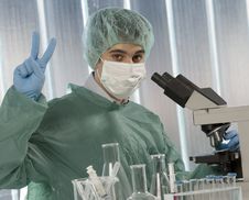 Scientist Discovering Something Stock Photo Scientist Discovering Something Stock Photo