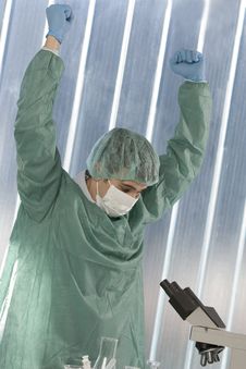 Scientist Discovering Something Royalty Free Stock Photography Scientist Discovering Something Royalty Free Stock Photography