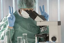 Scientist Discovering Something Stock Photo Scientist Discovering Something Stock Photo