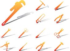 Set Icons - 23A. Tools Stock Photography Set Icons - 23A. Tools Stock Photography