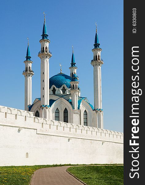 Koul-Sharif mosque in Kazan kremlin (Russia). Koul-Sharif mosque in Kazan kremlin (Russia)