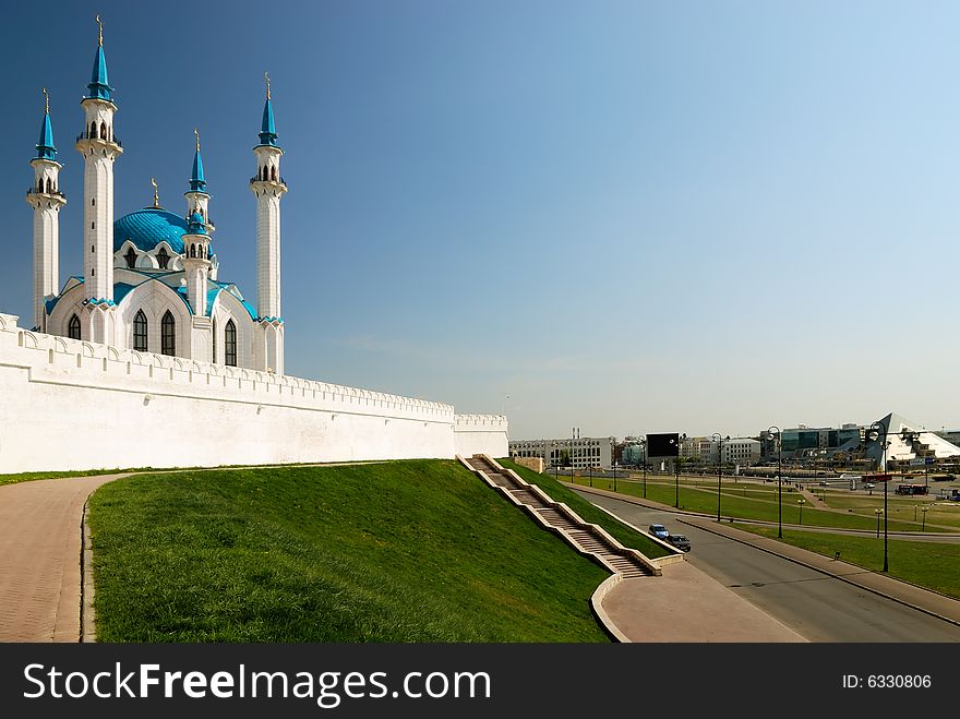 Koul-Sharif mosque in Kazan kremlin (Russia). Koul-Sharif mosque in Kazan kremlin (Russia)