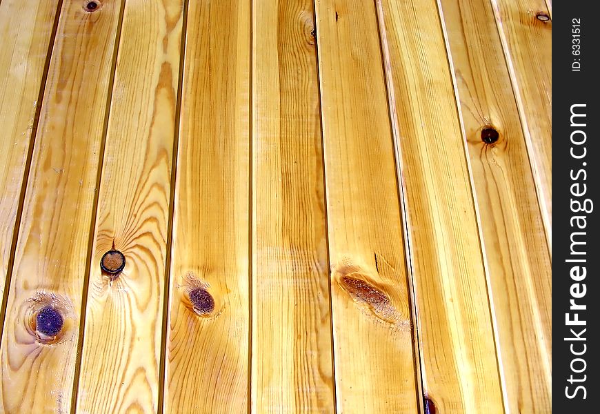 Wood wall with details - close-up