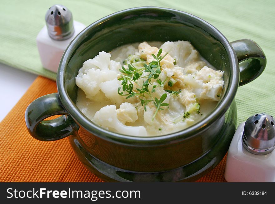 A stew of fresh white cabbage with some onions