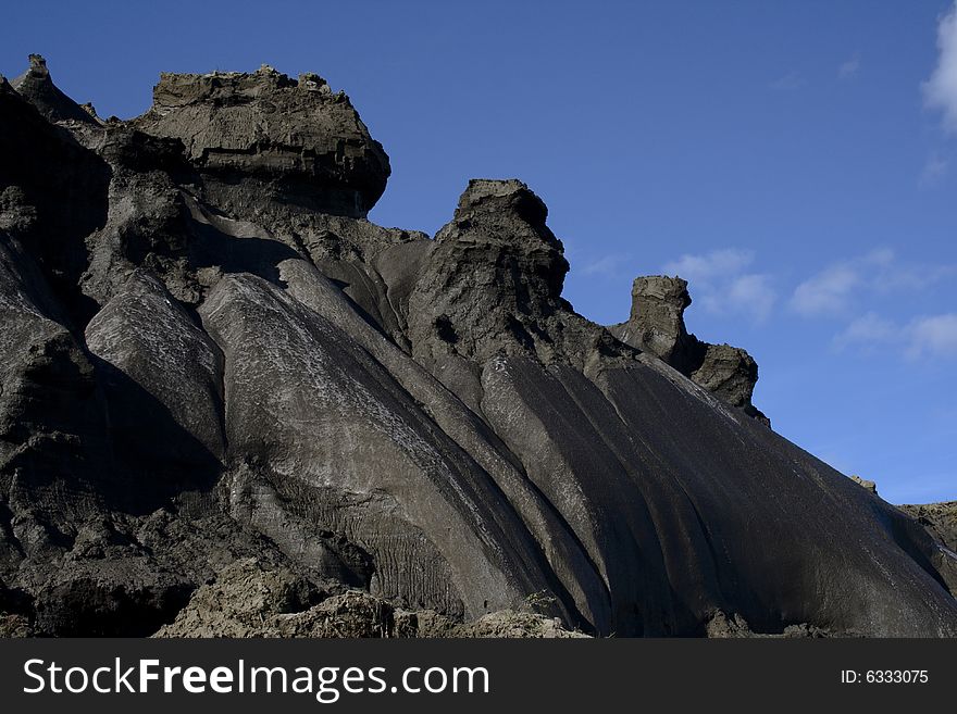 Permafrost landscape in Yakutia (North-Eastern Russia, shore of Yana River). Permafrost landscape in Yakutia (North-Eastern Russia, shore of Yana River)