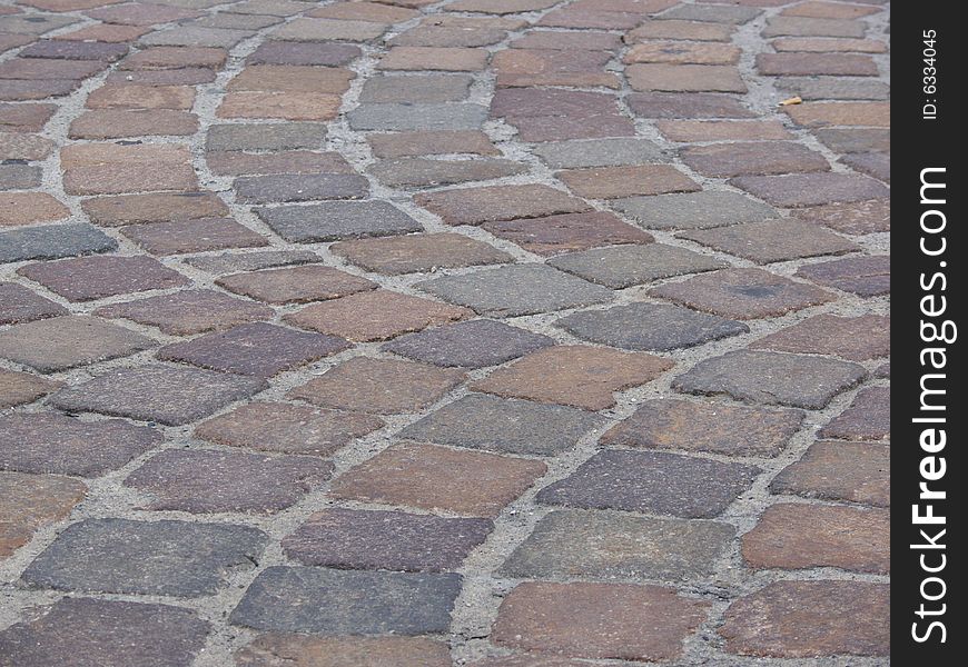 Limestone pavement in italian piazza. Limestone pavement in italian piazza