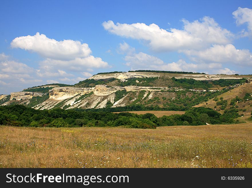 Summer mountain landscape in Crimea, Ukraine