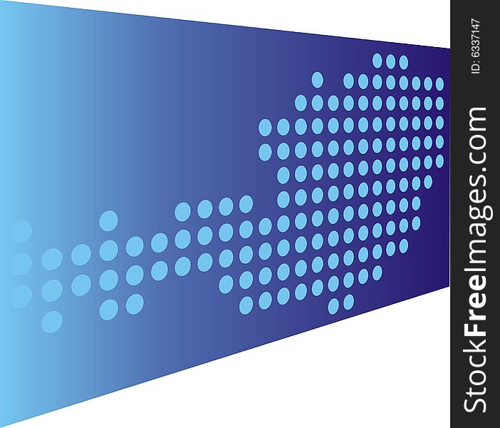 Simplified contour of Austria made of little blue circles. Simplified contour of Austria made of little blue circles