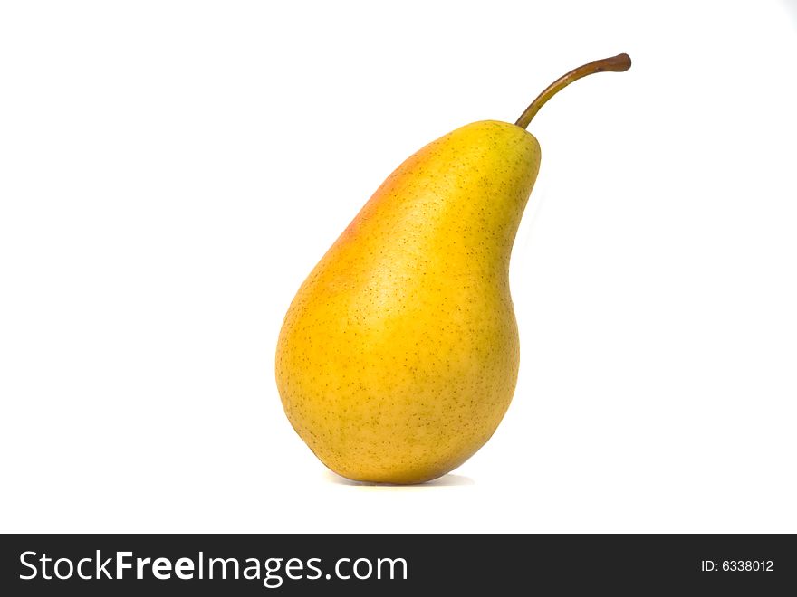 Shot of an isolated pear