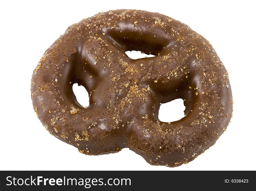 A sweet tasty teacake on the white background