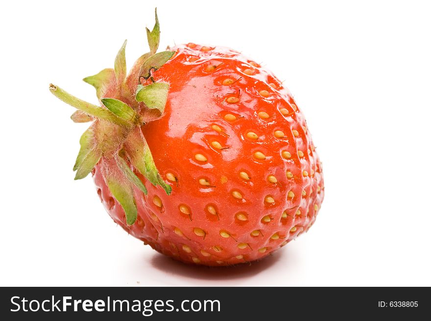 Fresh sweet strawberry on a white background. Fresh sweet strawberry on a white background