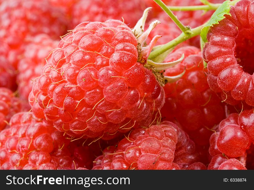 Abstract background from a fresh ripe raspberry. Abstract background from a fresh ripe raspberry