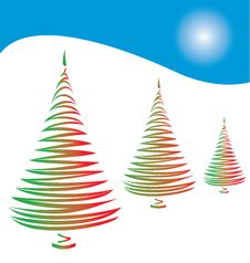 Stylized Christmas Tree Stock Images Stylized Christmas Tree Stock Images