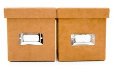 Suede Box Stock Photography