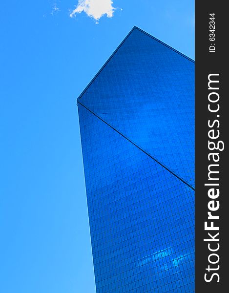 An abstract image of a modern skyscraper. An abstract image of a modern skyscraper