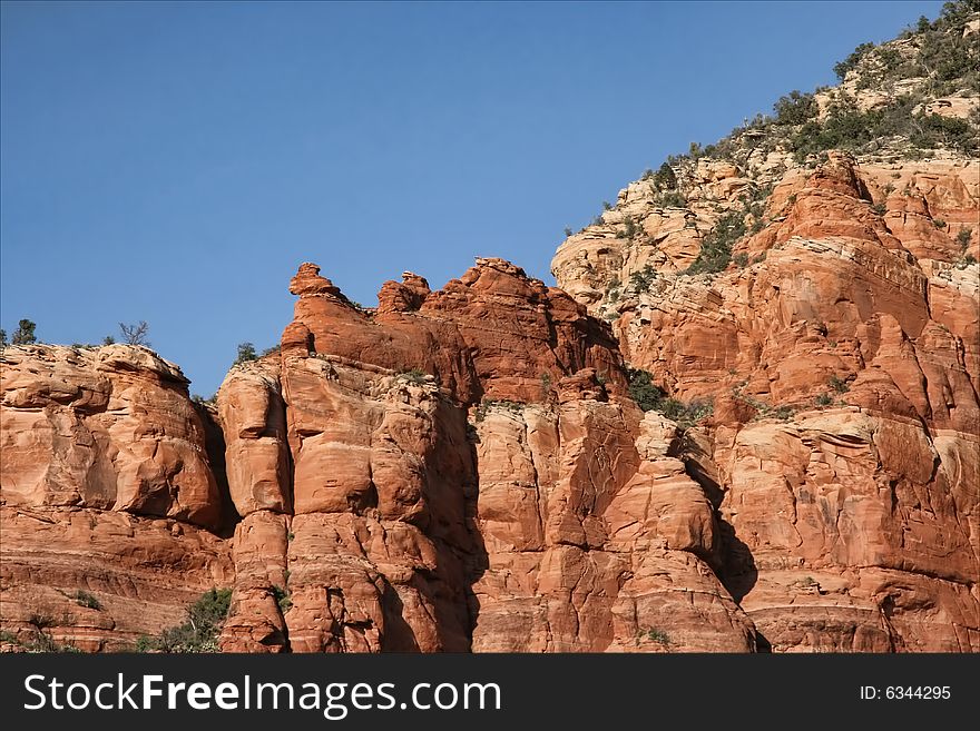 Big red rocks on Arizona. Big red rocks on Arizona