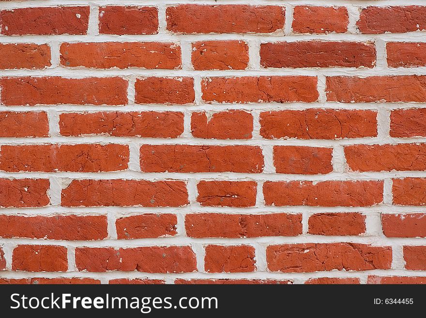 Red Brick Blocks Wall