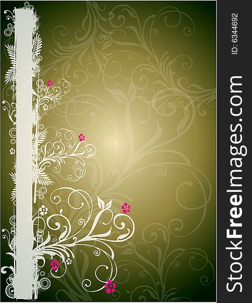 Drawing a florals border  background #. Drawing a florals border  background #