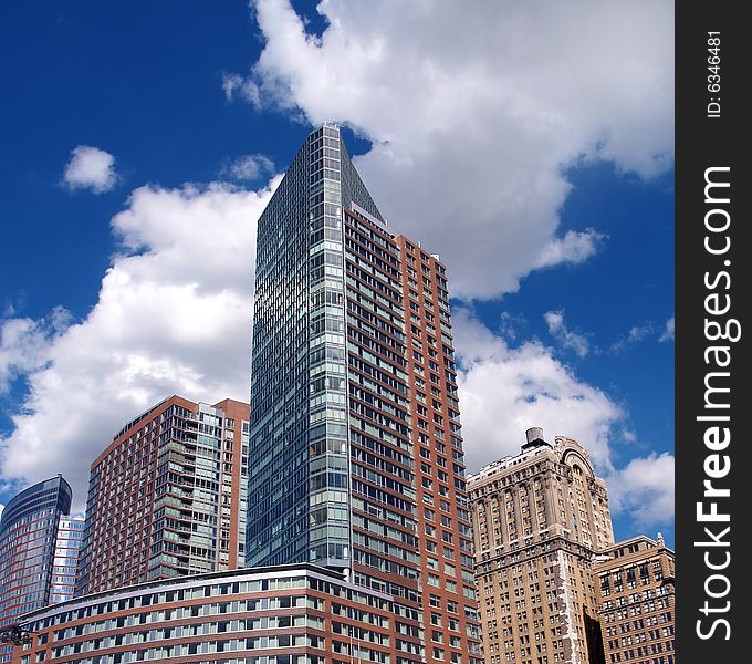 Buildings in the lower west side of New York.