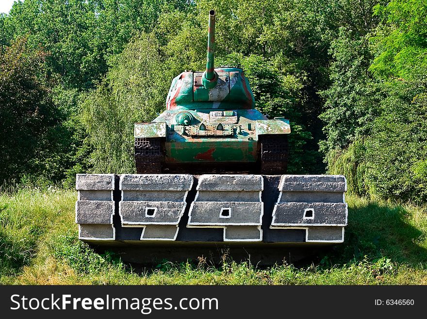 Soviet tank from WW2, Chortkiv Ukraine