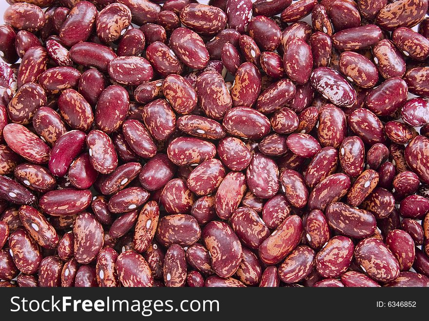 Close-up of haricot beans as an abstract background