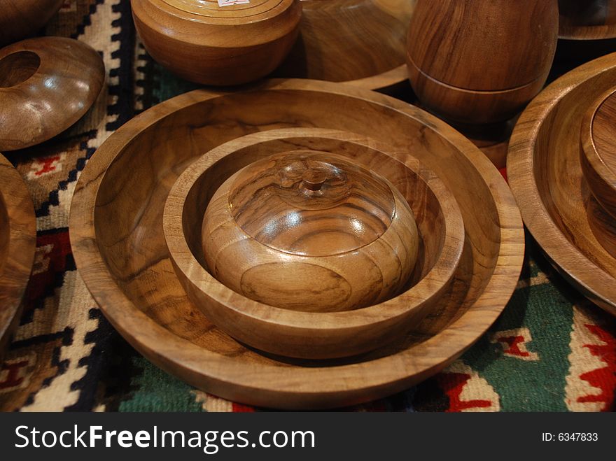 Handmade wood plates