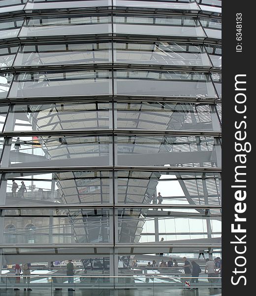 Detail of Reichstag cupola in Berlin. Detail of Reichstag cupola in Berlin