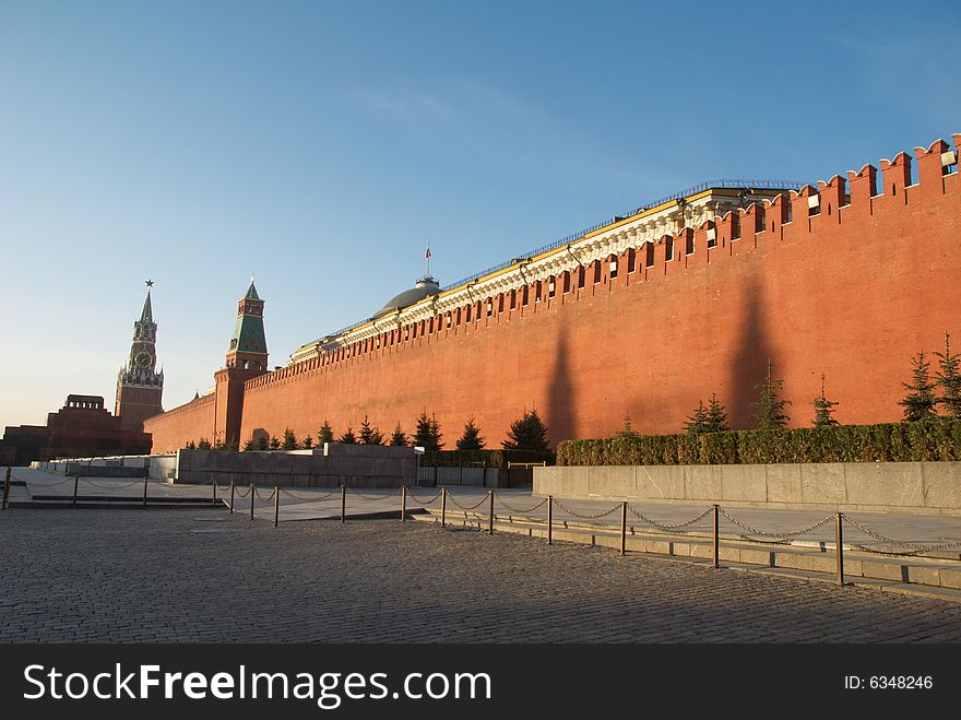 Red square in Moscow, Russia