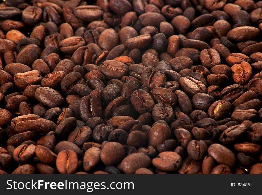 Photo presents Seeds of coffee