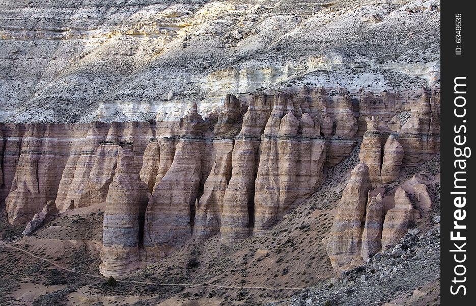 Strange and amazing stone formations in Cappadocia, Turkey