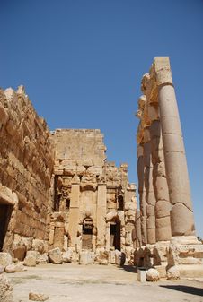 Roman Ruins Bacchus Temple Stock Photos Roman Ruins Bacchus Temple Stock Photos